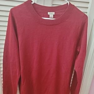 NWOT Jcrew factory red/wine colored long sleeve